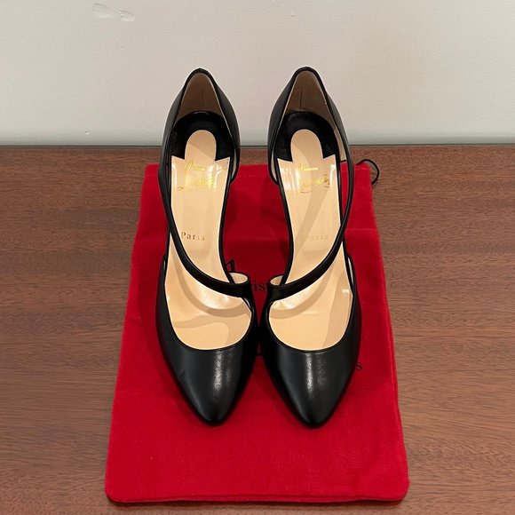 NIB Christian Louboutin Catchy One 100 Nappa Shiny Heels - Picture 5 of 15